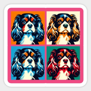 King Charles Spaniel Pop Art - Dog Lovers Sticker